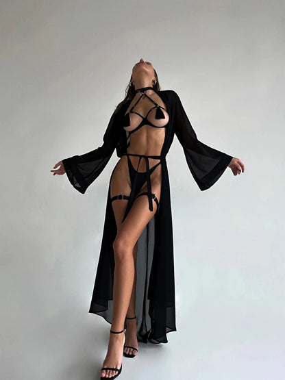 Crimson Seduction Träger-Dessous