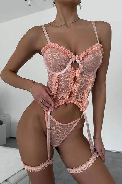 Korsett-Set „Peach Temptation“